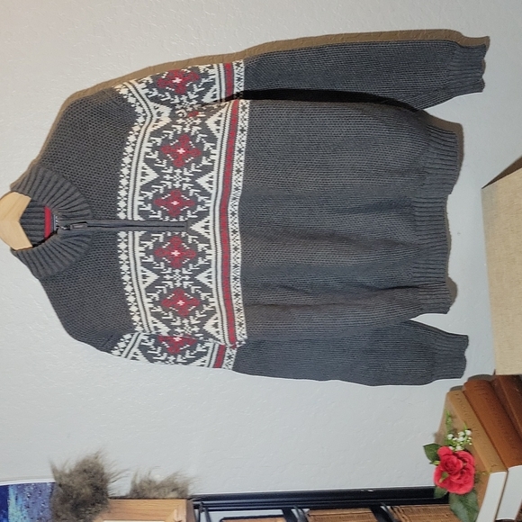 ZOD Knit Patterned 1/4 Zip Sweater XXL - Picture 1 of 7